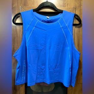 Lululemon Cropped Running Tank (reflective)